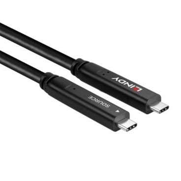 Lindy Câble Hybride Type C USB 3.2 5Gbit s, 10m (2 lanes)
