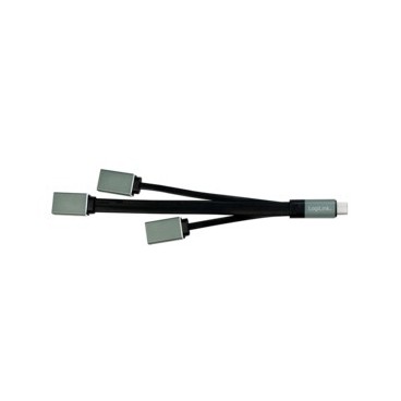 LogiLink UA0315 hub & concentrateur USB 3.2 Gen 1 (3.1 Gen 1) Type-C 5000 Mbit s Noir, Gris