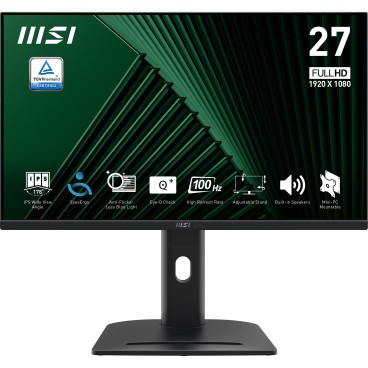 MSI PRO MP275PG écran plat de PC 68,6 cm (27") 1920 x 1080 pixels Full HD LCD Noir