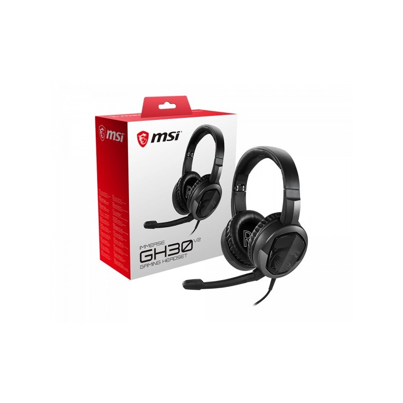 MSI Immerse GH30 V2 Casque Avec fil Arceau Gaming Noir