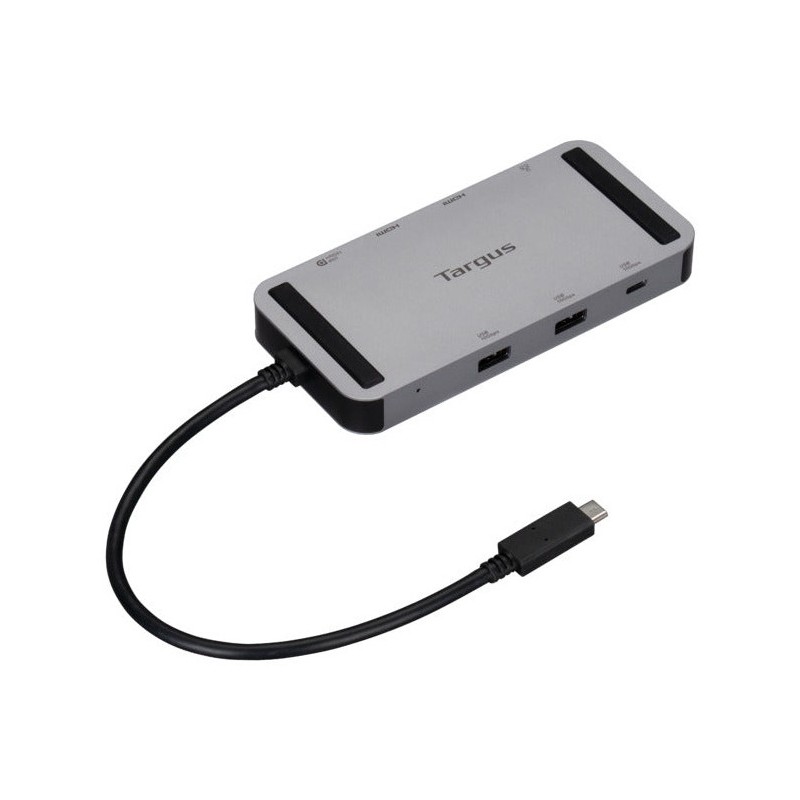 Targus DOCK429GL station d'accueil Avec fil USB4 Argent