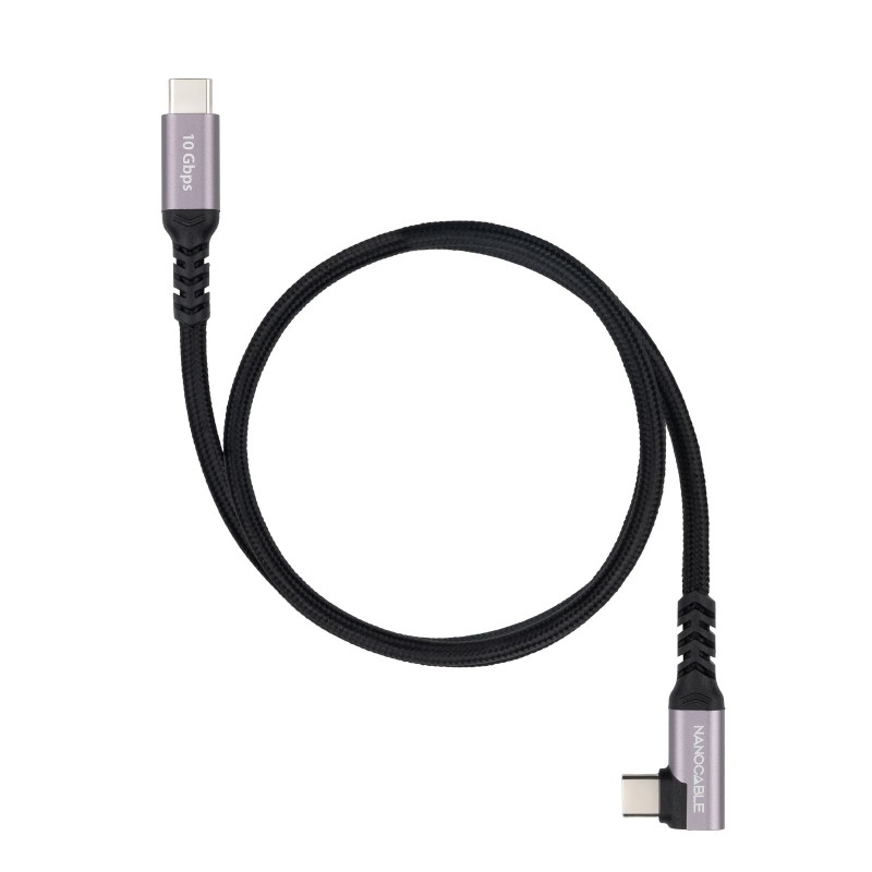 Nanocable 10.01.4702 câble USB USB 3.2 Gen 2 (3.1 Gen 2) 2 m USB C 10 Gbit s 100 W Noir
