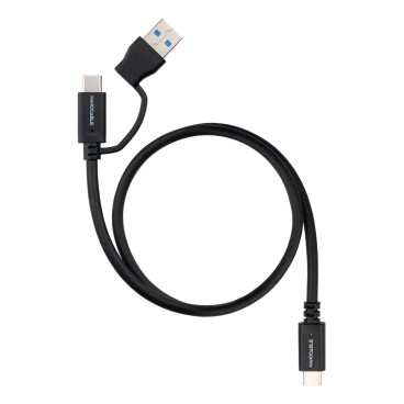 Nanocable 10.01.4803 câble USB USB 3.2 Gen 2 (3.1 Gen 2) 3 m USB A USB C USB C 10 Gbit s 60 W Noir