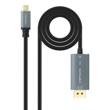 Nanocable 10.15.5022 câble vidéo et adaptateur 2 m USB Type-C DisplayPort Noir