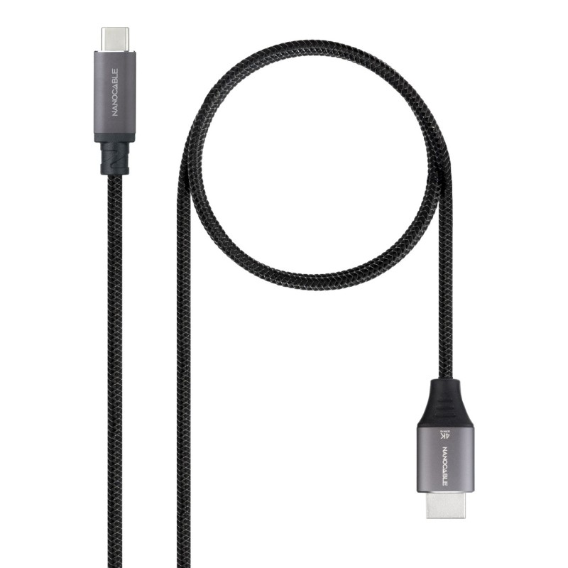 Nanocable 10.15.5262 câble vidéo et adaptateur 1,8 m USB Type-C HDMI Noir