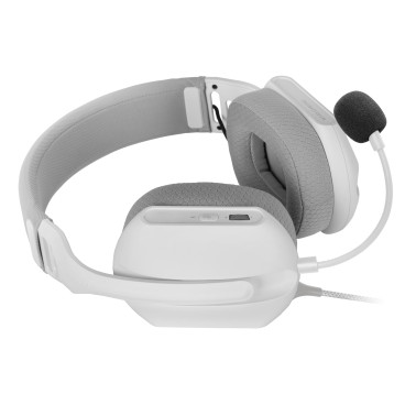 Mars Gaming MH-PROW Casque Avec fil Arceau USB Type-A Blanc