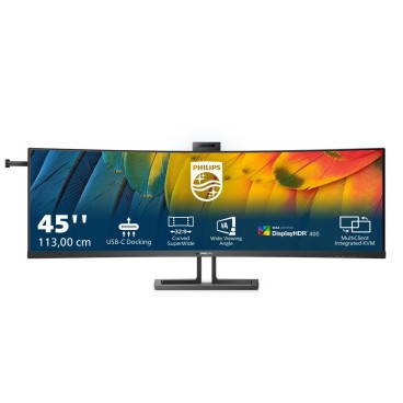 Philips 6000 series 45B1U6900CH 00 écran plat de PC 113 cm (44.5") 5120 x 1440 pixels UltraWide Dual Quad HD LED Noir
