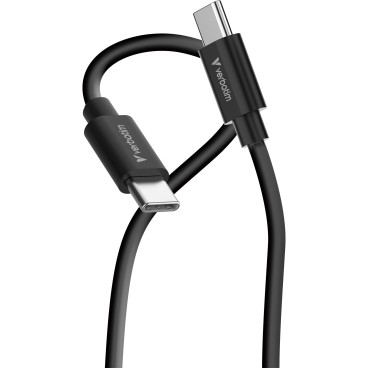 Verbatim 32391 câble USB USB 2.0 1 m USB C 0,48 Gbit s 60 W Noir, Blanc