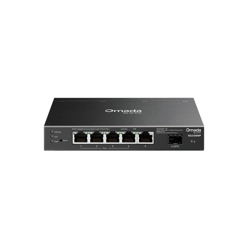 TP-Link Omada SG2206MP commutateur réseau L2 Gigabit Ethernet (10 100 1000) Connexion Ethernet, supportant l'alimentation via