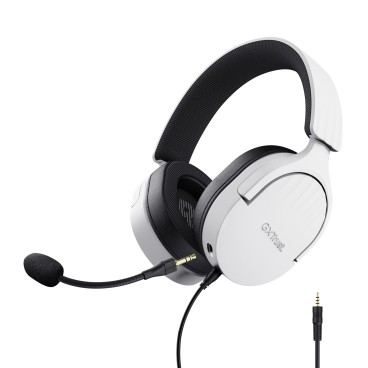 Trust GXT 489W FAYZO Casque Avec fil Arceau Gaming Noir, Blanc