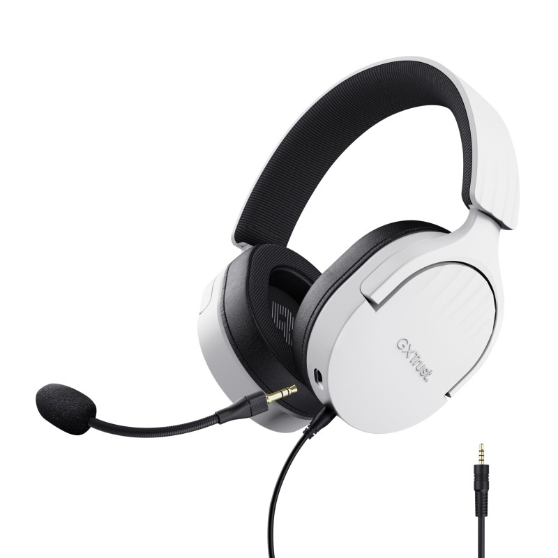Trust GXT 489W FAYZO Casque Avec fil Arceau Gaming Noir, Blanc