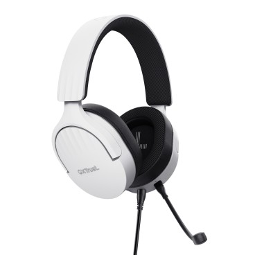 Trust GXT 489W FAYZO Casque Avec fil Arceau Gaming Noir, Blanc