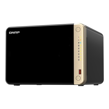 QNAP TS-664 NAS Tower Intel® Celeron® N5095 8 Go DDR4 0 To QNAP QTS Noir, Bronze