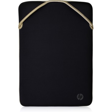 HP Housse de protection réversible pour ordinateur portable 15,6 pouces (doré)