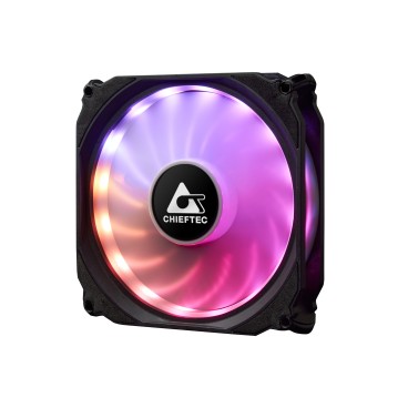 Chieftec CF-3012-RGB système de refroidissement d’ordinateur Boitier PC Ventilateur 12 cm Noir