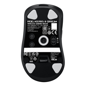 ASUS ROG Keris II Origin BLK souris Gaming Droitier RF Wireless + Bluetooth + USB Type-A Optique 42000 DPI