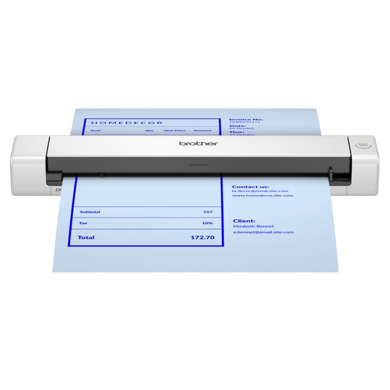 Brother DS-640E Scanner portable 600 x 600 DPI A4 Noir, Blanc