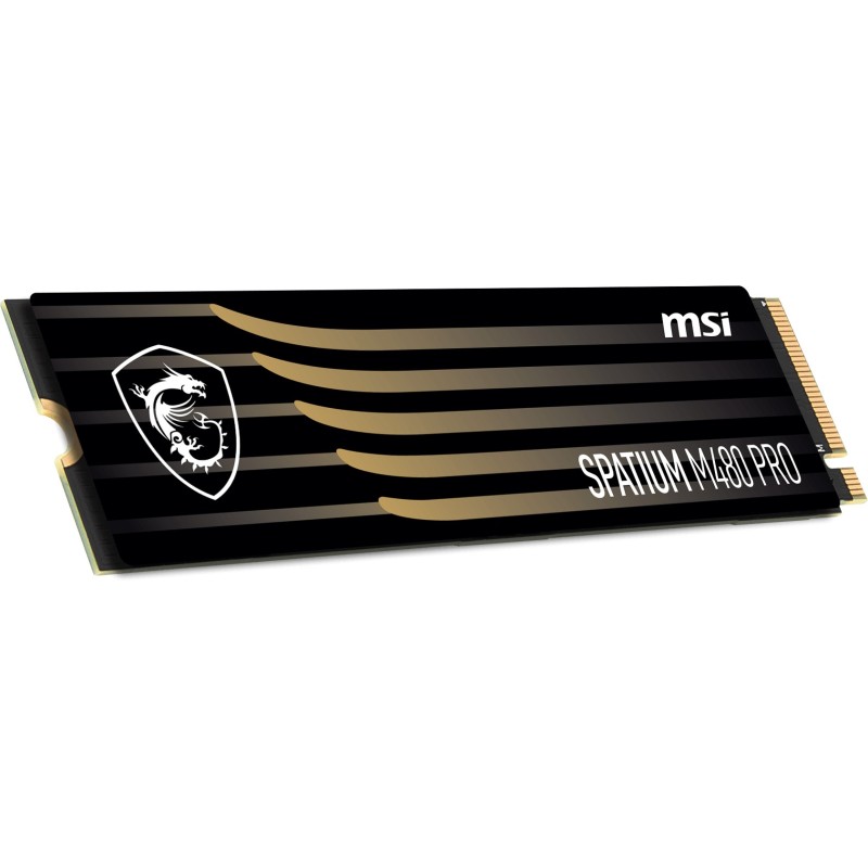 MSI Spatium M480 PRO PCIe 4.0 NVMe M.2 1TB 1 To PCI Express 4.0 3D NAND