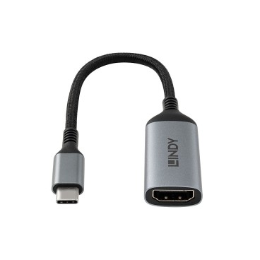 Lindy 43428 câble vidéo et adaptateur 0,15 m USB Type-C HDMI Gris