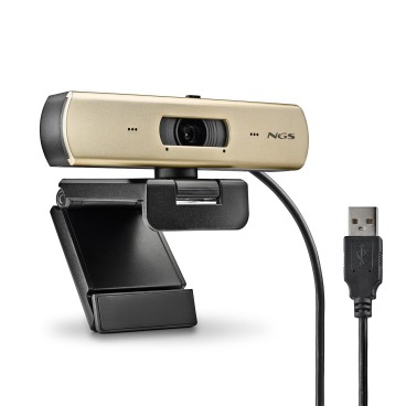 NGS XPRESSCAM 4000 webcam 12 MP 3840 x 2160 pixels USB 2.0 Noir, Or