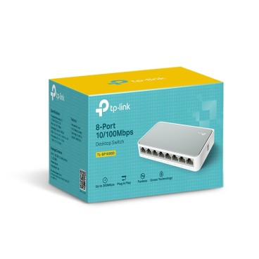 TP-Link TL-SF1008D commutateur réseau Non-géré Fast Ethernet (10 100) Blanc