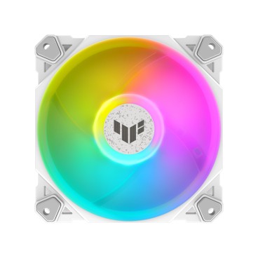 ASUS TUF GAMING TF120 ARGB WHITE EDITION Boitier PC Refroidisseur d'air 12 cm Blanc 1 pièce(s)