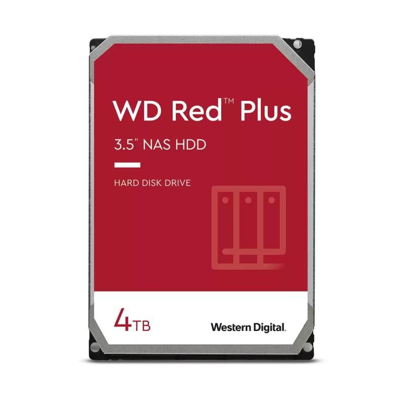 Western Digital Red Plus disque dur 4 To 5400 tr/min 256 Mo 3.5" Série ATA III