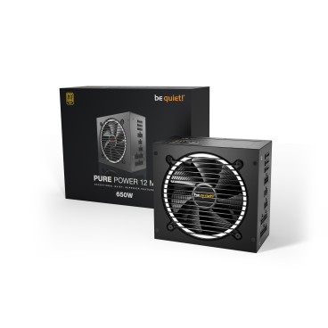 be quiet! Pure Power 12 M 650 W | Alimentation ATX 3.1, 80 Plus Gold
